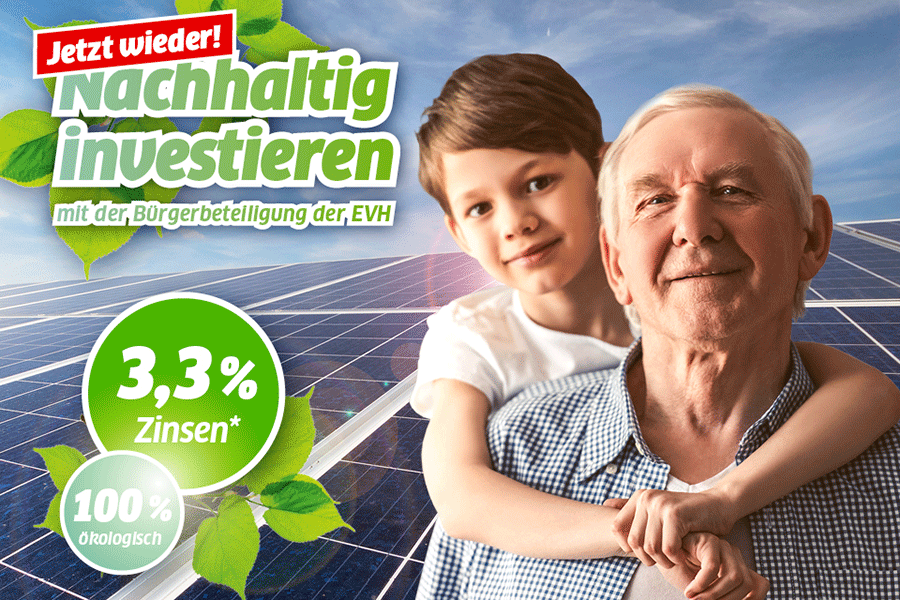 EVH baut regenerative Energien weiter aus 