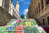 Blumenwiese mitten in der Stadt – Street Art auf der Hallmarkttreppe 