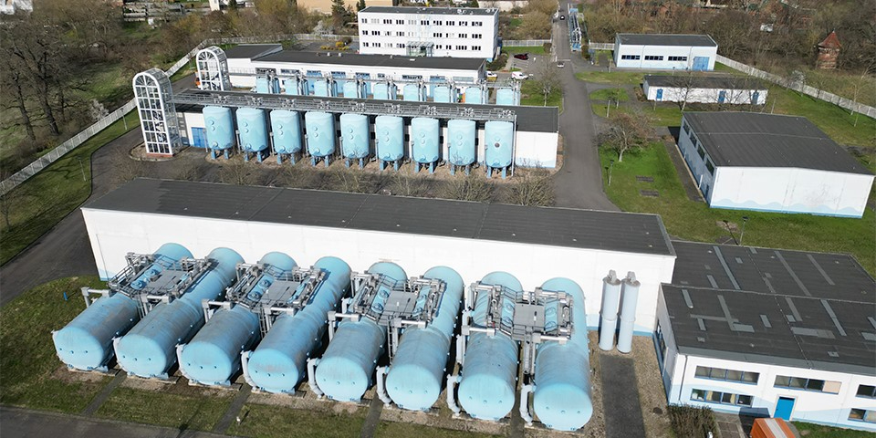 Wasserwerk Beesen von oben