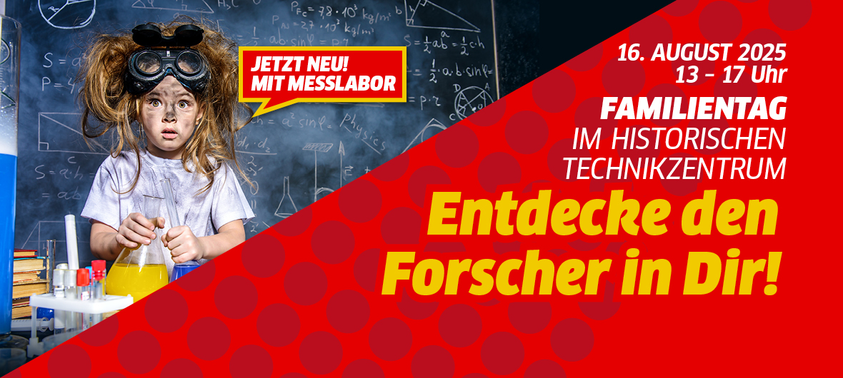 Am 16. August ist Familientag im historischen Technikzentrum.