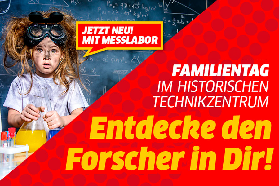 Kampagnen Foto der Familientage im HTZ - Kind im Labor