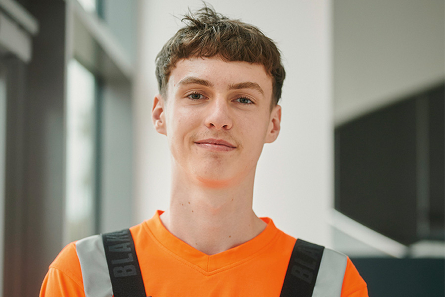 Espen Neutag, Auszubildender bei der Halleschen Wasser und Stadtwirtschaft GmbH