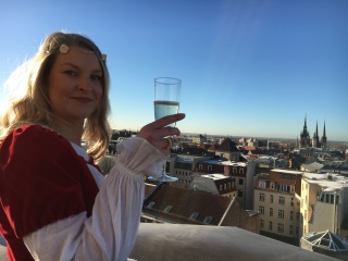 Ein Picknick auf dem Stadtbadturm wird als Dankeschön-Paket  